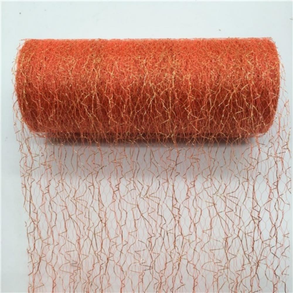 15 см * 10 лет, золотистая, серебряная проволока, тюль, рулон, катушка, ремесло, свадебная вечеринка, украшение «сделай сам», из органзы, прозрачная марля, элемент скатерти