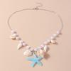 Conch Starfish Necklace Stunning Faux Pearl Versatile Beach Jewelry Trendy Minimalistic Fine Workmanship Necklace