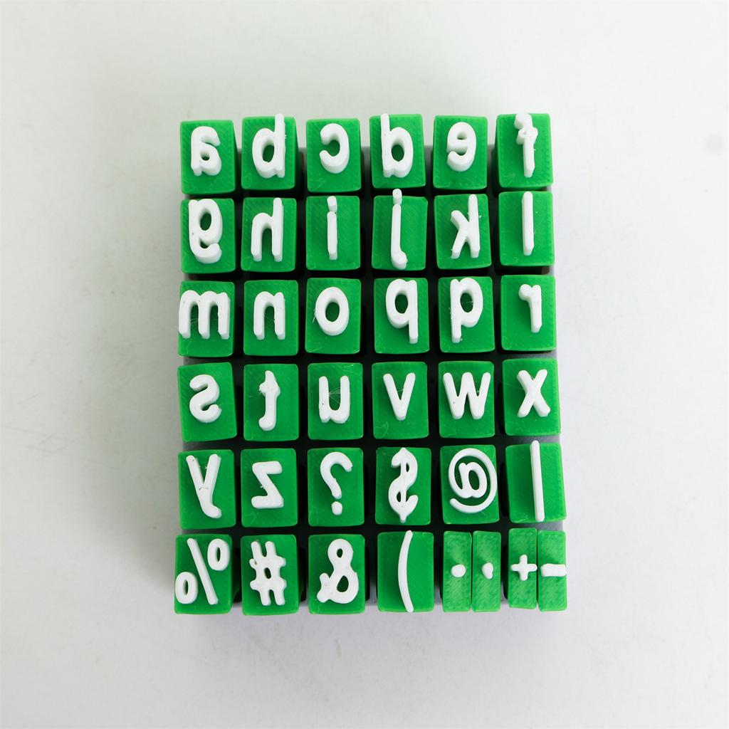 Alphabet Clay Letter Stamp Set Uppercase & Lowercase Letters for DIY Crafting & Scrapbooking