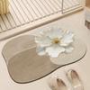 Toilet Shower Floor Mat Quick Dry Wash Non-slip Door Mat Diatom Mud Bathroom Absorbent Floor Mat Toilet Door