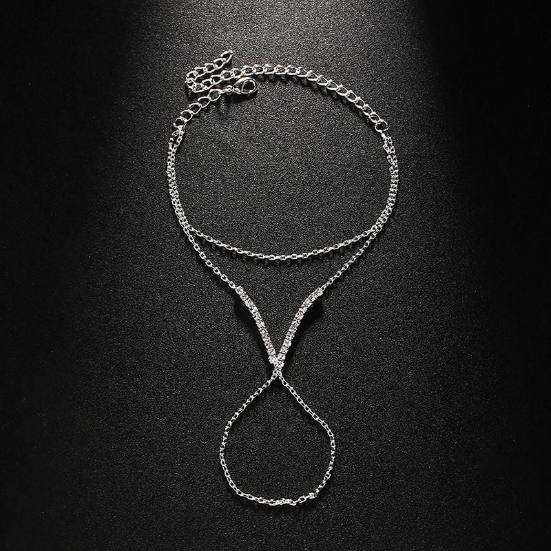 Ретро простые варежки браслет на палец ювелирные изделия для женщин бохо V-образный браслет аксессуары для рук подарочные ювелирные изделия