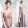 Bride Wedding Toast Dress Dinner Annual Meeting Catwalk High Slit Wedding Evening Dress Wholesale