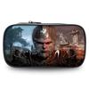 Spacious Black Myth Wu Kong Pencil Case Stylish Polyester Design For Students
