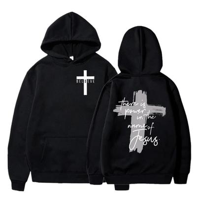 Мужские толстовки Christian Faith Essential There Power The Name of Jesus Graphic Hoodie Толстовки Cross Faiths Толстовки и свитшоты для мужчин