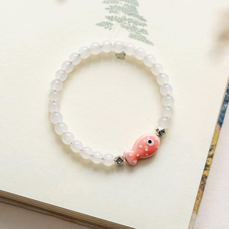 10 мм керамические украшения конфетного цвета полный браслет из бусин эластичный браслет в старинном стиле