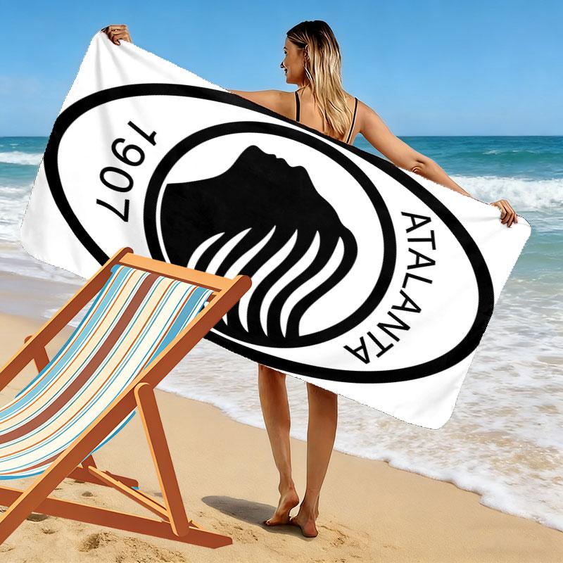 Atalanta BC poster Print Beach Towel, Large Soft Quick Dry Towel for Beach Camping Swimming