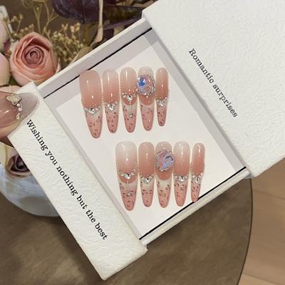 Белый французский розовый градиент сплав цепочка толстый квадрат бег возлюбленная съемная носимая броня