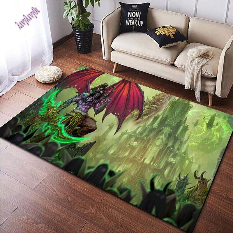 World of Warcraft Kul kreativitet Trykt mønster Sklisikkert Bohemia teppe Gulvmatte Stue Teppedekorasjon Teppeteppe