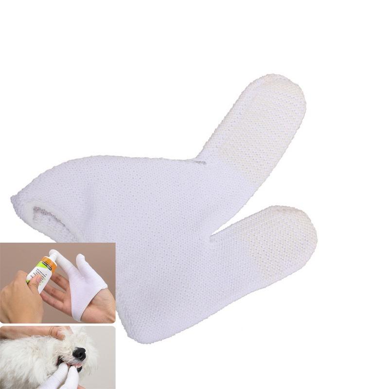 Pet Finger Toothbrush For Dogs And Cats Freshens Breath And Promotes Gum And Teeth Health Cotton Material