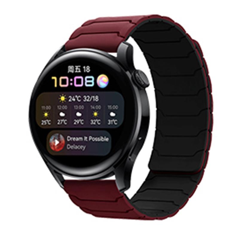 22mm Silicone Magnetic Loop For Amazfit Bip 6 5 5 Unity/GTR 2 3 4 Wristband For Amazfit Stratos/Balance/Cheetah Round/Pro Band