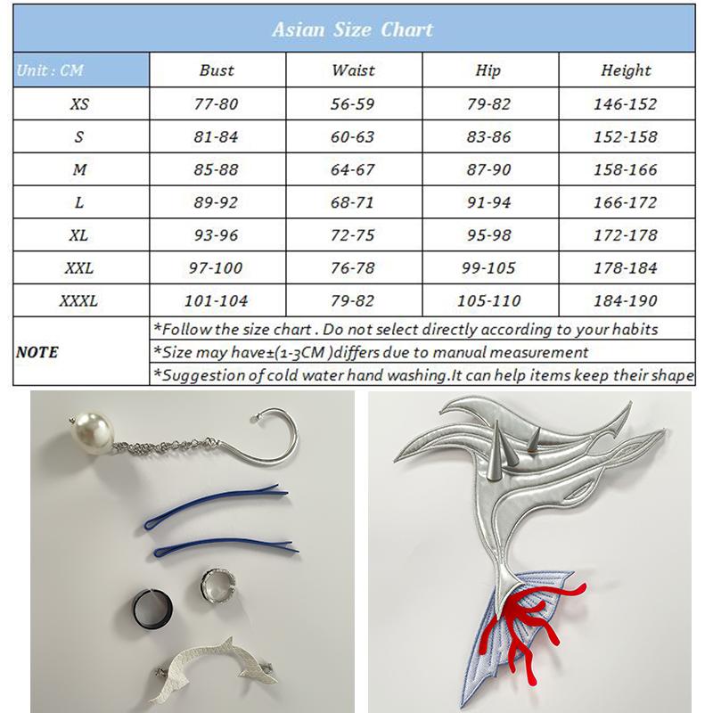 Игра Honkai Star Rail Костюм для косплея Hysilens Рыцарь, играющий на волнах Hysilens Женское платье Хэллоуин Карнавальная вечеринка Костюм