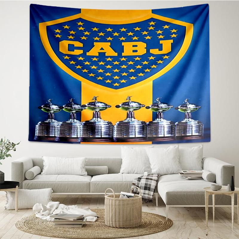 Boca Juniors Crest Tapestry Hanging for Bedroom,Livingroom, Playroom,Decor Art Room Wall Tapestry Holiday and Birthday Gifts