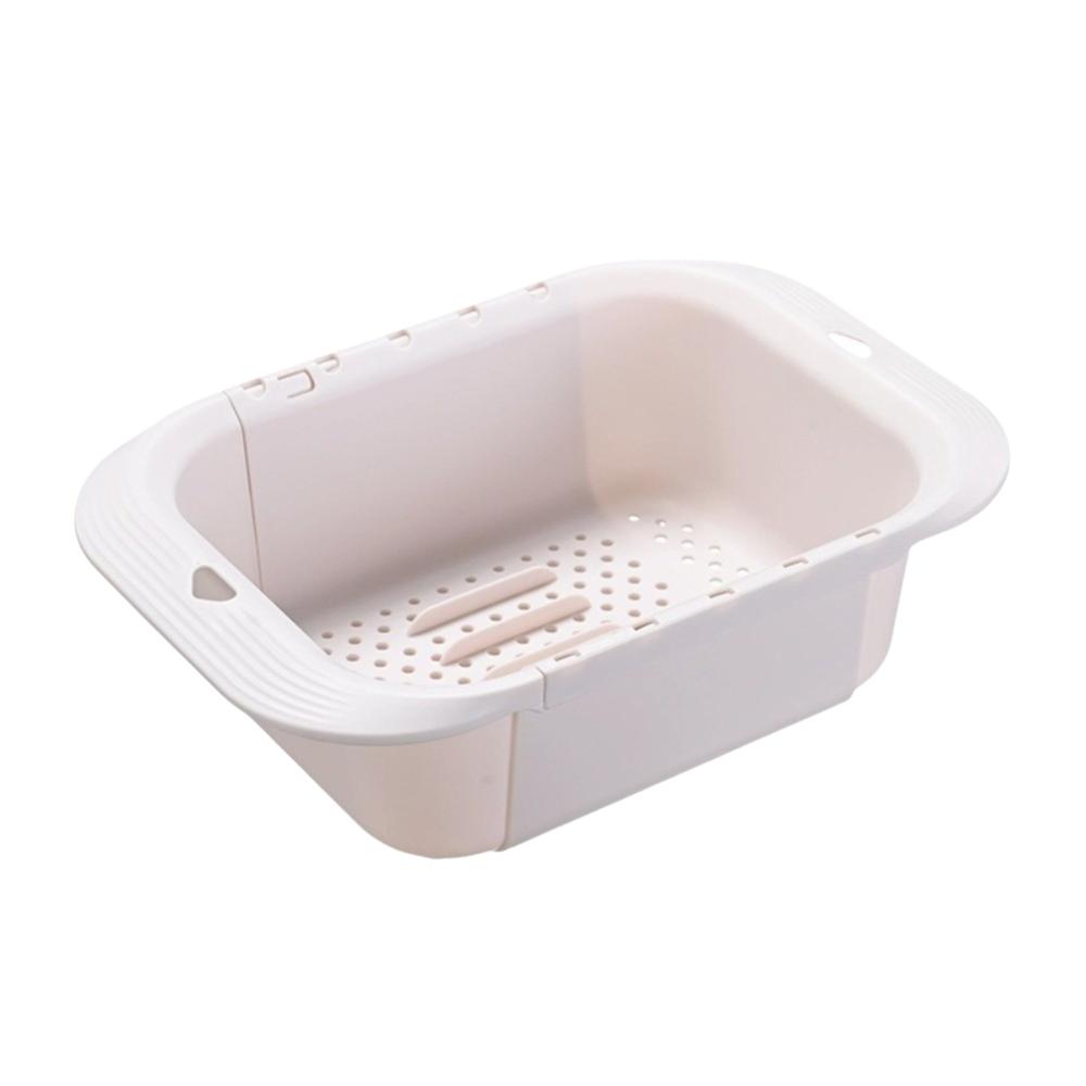 Retractable Fruits Cleaning Basket Large Capacity Vegetable Washing Basin Vegetable Washing