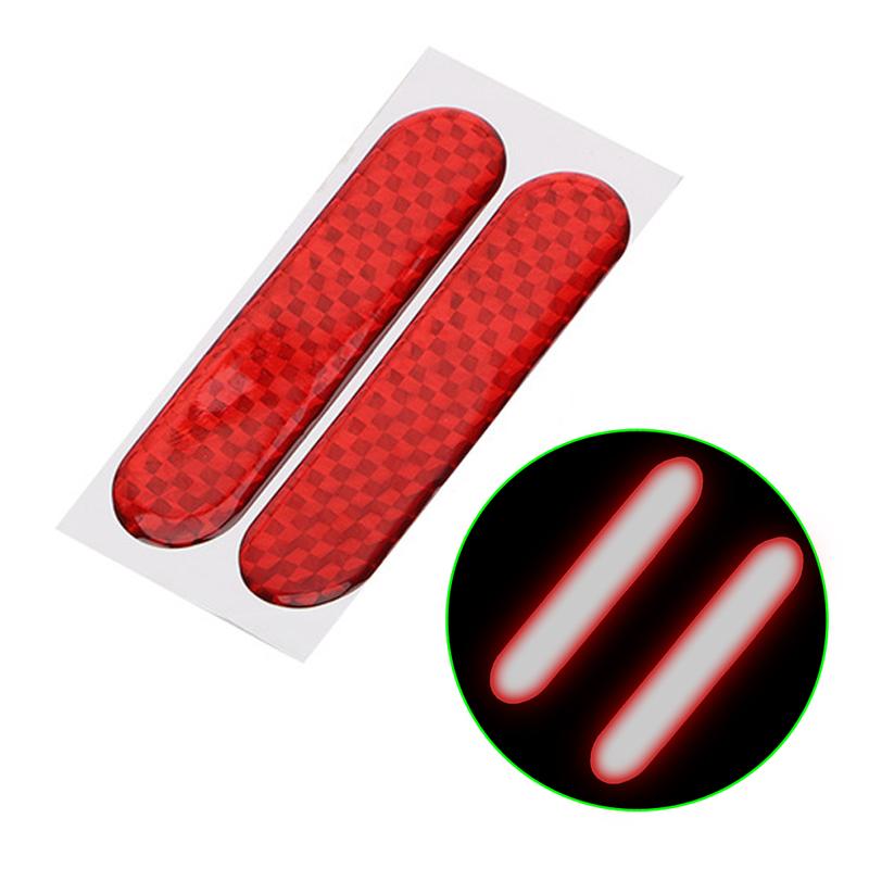 2pcs Car Door Protection Stickers Car Door Anti-collision Stickers Car Reflective Warning Stickers Auto Exterior Accessories