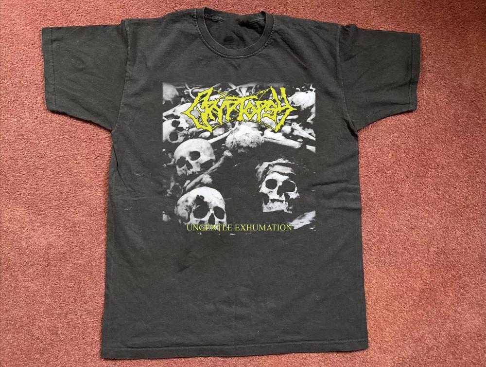 РЕДКИЙ Cryptopsy Черный Все размеры S-5XL Подарок для фанатов Футболка OM113 Унисекс Футболка