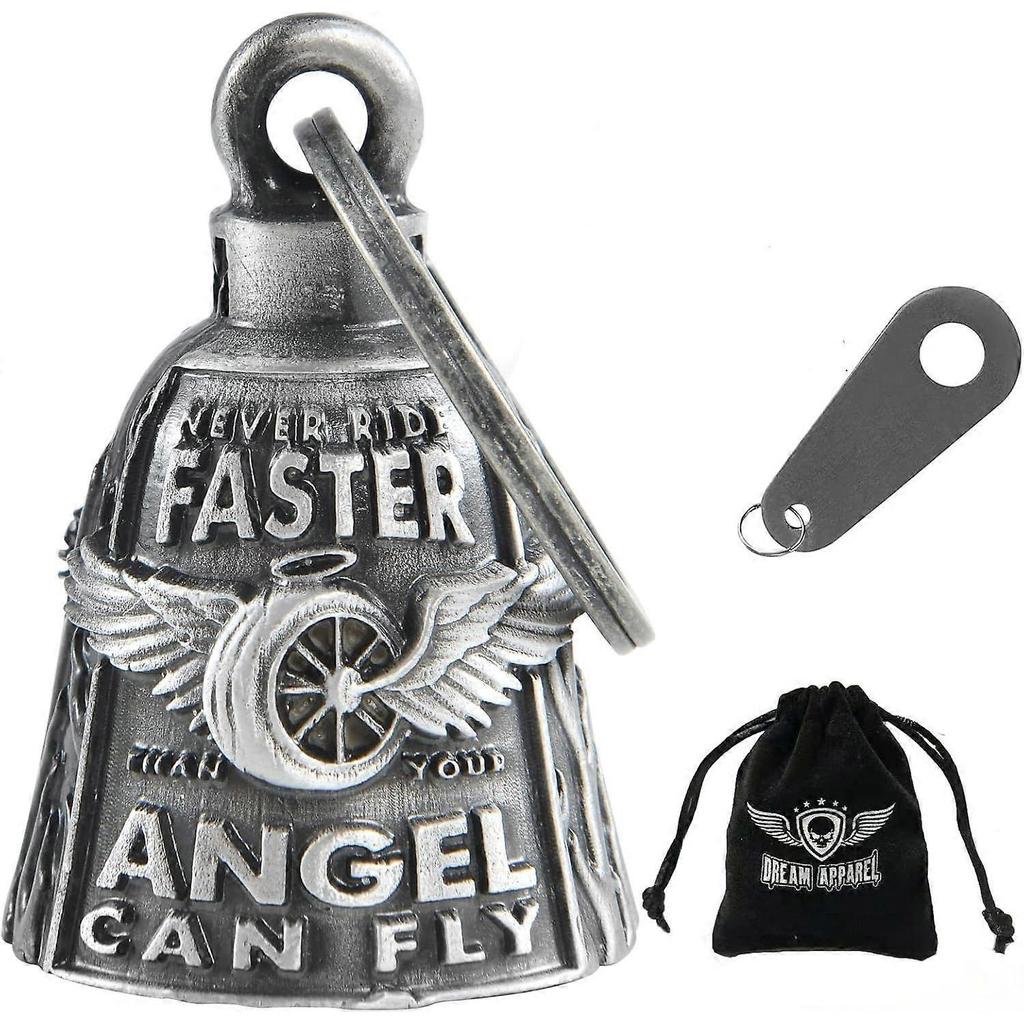 Motorcycle Bells for Bikers Guardian Angel Gremlin Bells for Motorcycle Rider Key Chain Fo
