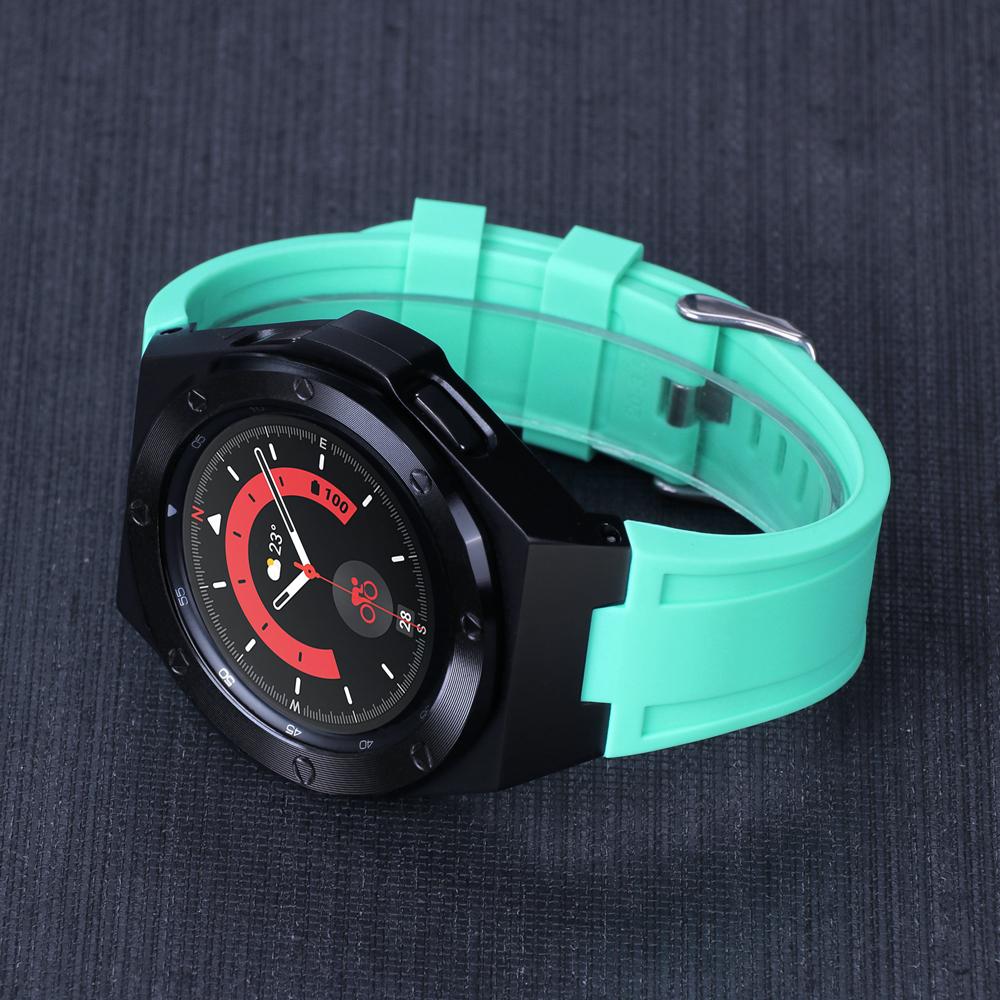 Классический комплект для модификации Samsung Galaxy Watch 4 Classic 46 мм, металлический корпус, резиновый браслет для Samsung Watch 4Classic 46, роскошный комплект для модификации