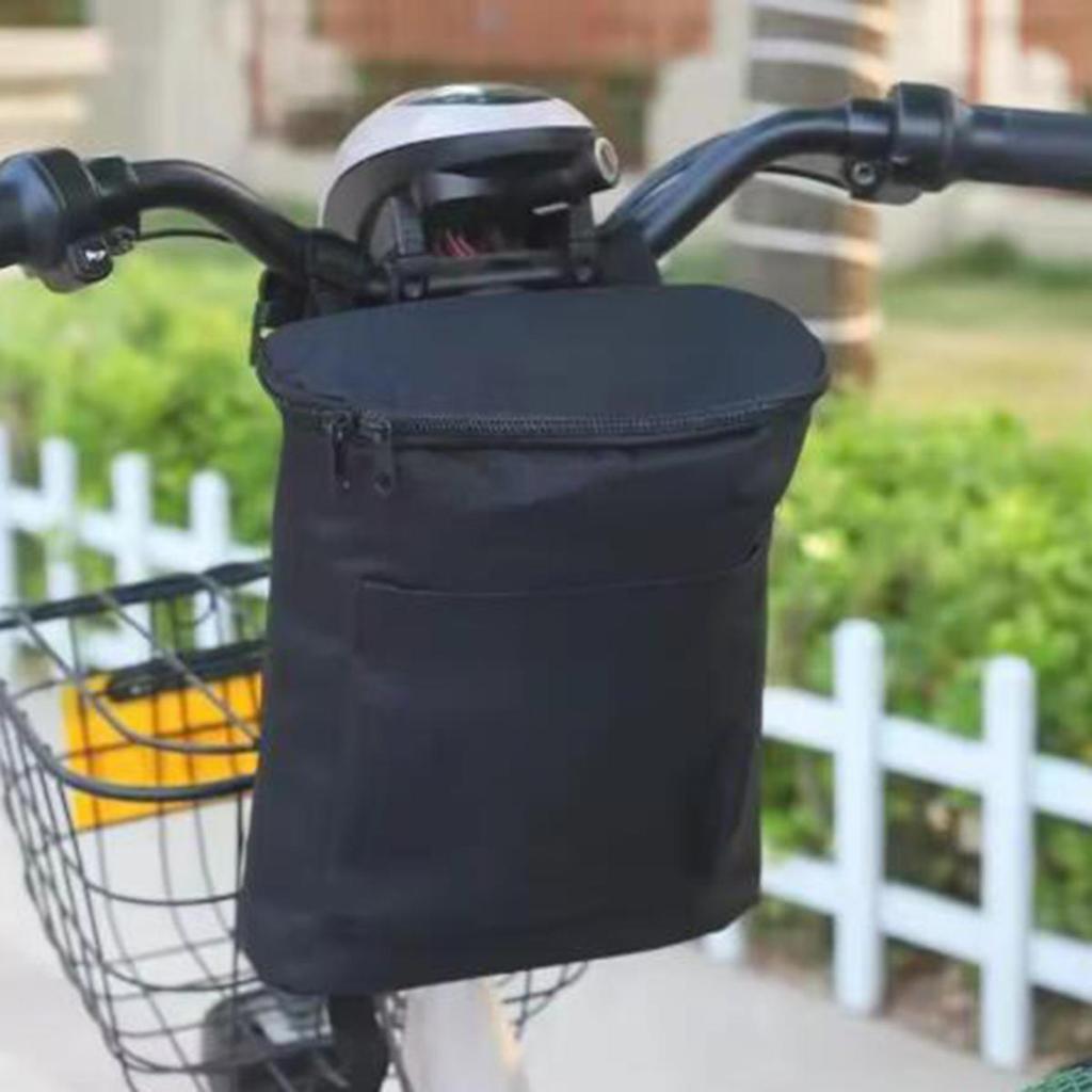 Electric Bike Handlebar Bag Rainproof Handlebar Bag Waterproof Electric Bicycle Handlebar Storage Pouch with Capacity for E-Bike