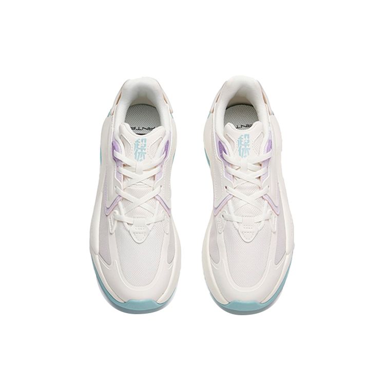 Anta Кроссовки Lifestyle Series Ultra Body Low-Top женские кроссовки белые фиолетовые 122118083S-2