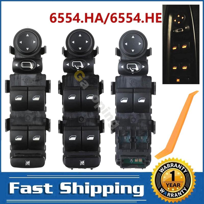 For 2004 2005 2006 2007 2008 2009 2010 Citroen C4 Electric Power Window Control Switch Button Car Accessories 6554.HA 6554.HE
