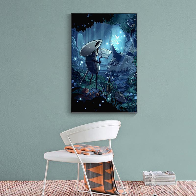 Videogame Hollow Knight Posters Prints Canvas Painting Anime Game Wall Picture For Modern Kids Room Home Decoration