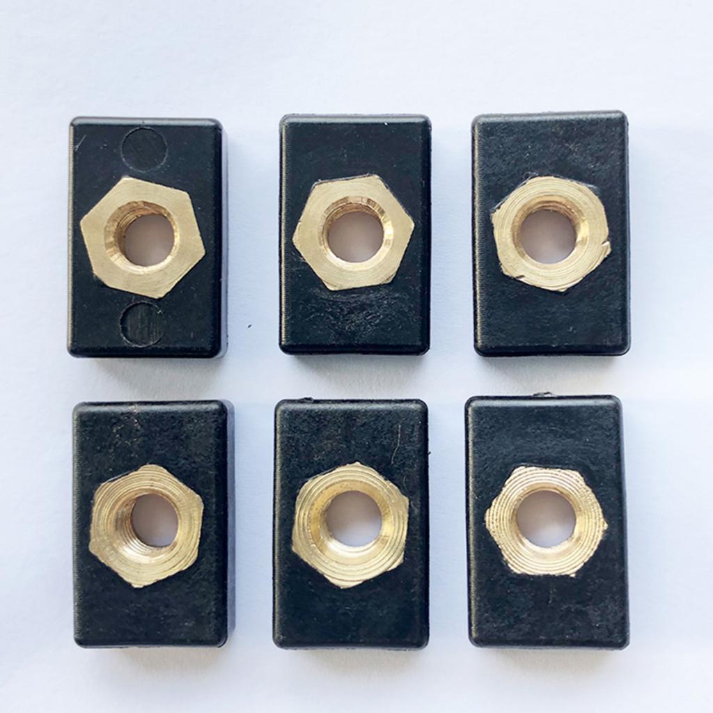 M6 Kayak Track Rail Nut High Strength Anti Rust Hardware Kit Boat Canoe Mounting Fastening Nut for Marine Track System