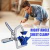 Угловой зажим 90 градусов Эргономичная ручка Регулируемая толщина Многоцелевой ручной Прямоугольный зажим Инструмент для деревообработки
