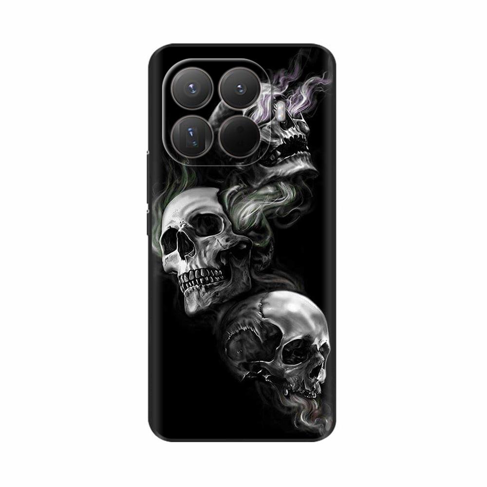 Чехол для Xiaomi 15T Pro Крутой Череп Мягкий Матовый Силиконовый Чехол-накладка для Xiaomi 15T mi15T Pro Funda Полная Защита Чехол для Телефона