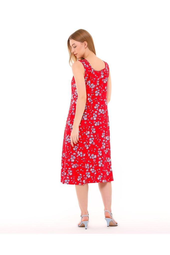 Женское платье большого размера, хлопковое платье без рукавов с толстыми бретелями и чашечками, платье больших размеров из чесаного хлопка