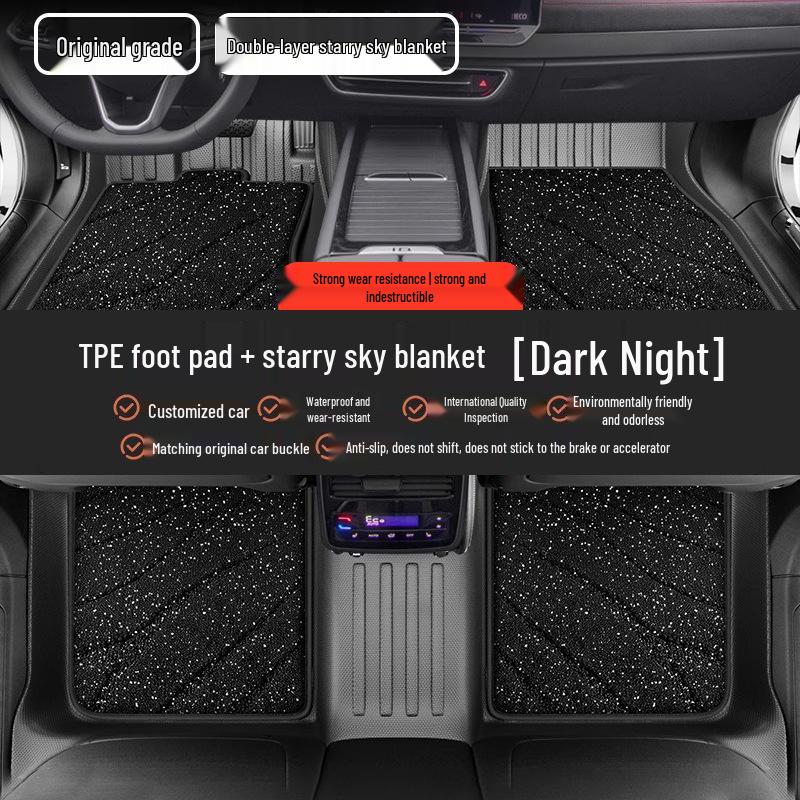 TPE All-Weather Floor Mats for Buick: Envision PLUS, Regal, LaCrosse, Excelle e5, Verano, Blue 6