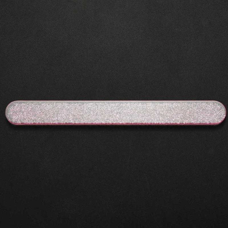 Стеклянная пилочка для ногтей Кристальный баф для ногтей Нано Мини блоки для полировки С портативным чехлом Для натуральных ногтей