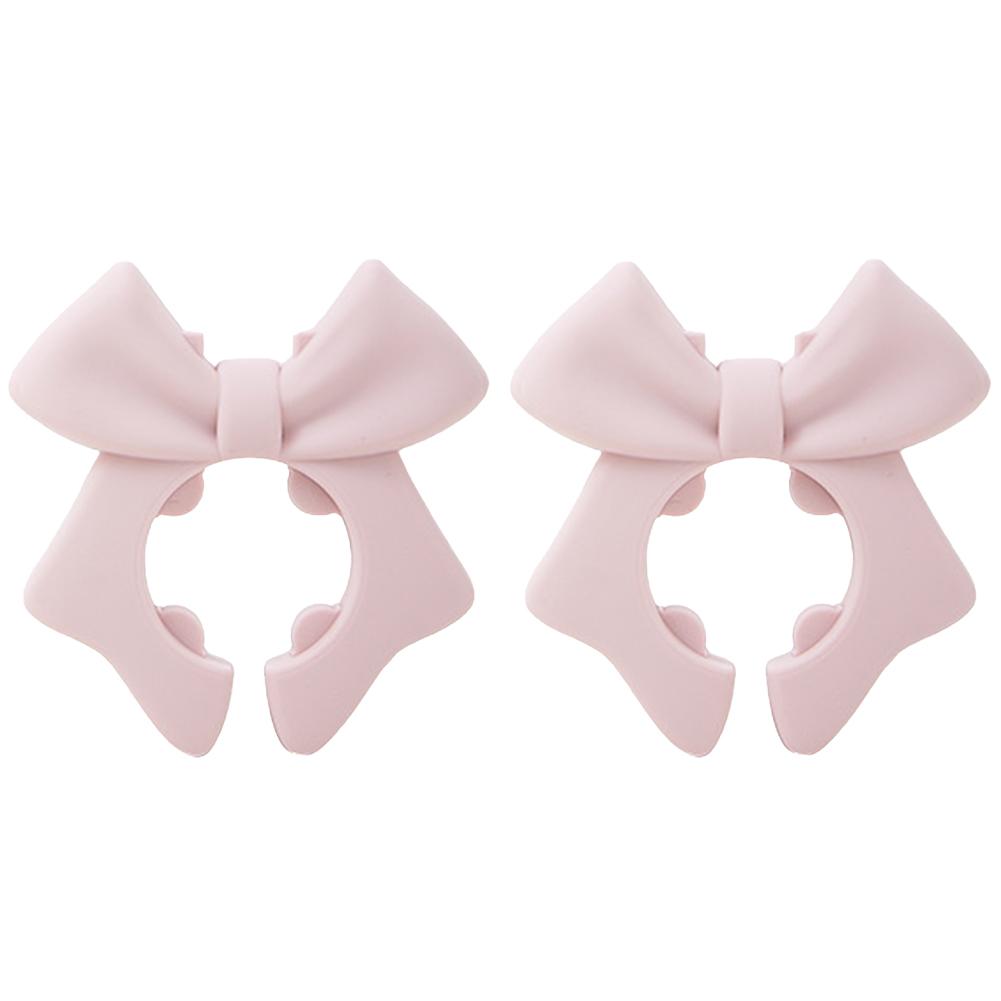 Silicone Spoon Rest Anti-Scalding Spoon Holder Bow Spill Stopper for Spoon Cooking Utensil