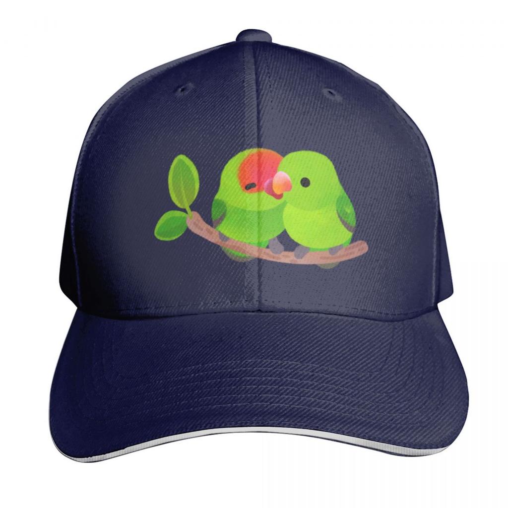 Tunaday Lovebird Baseball Cap Quick Dry Performance Cotton Twill Breathable Contrast Two Tone Brim