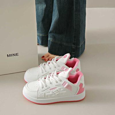 Хип-хоп кроссовки на толстой подошве бежевые удобные женские теннисные женские повседневные спортивные обувь теннисная обувь шозе новые быстрые