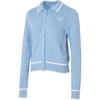 Originals Sports Casual Cardigan Long Sleeve Knitwear Women Tops Blue JM8018
