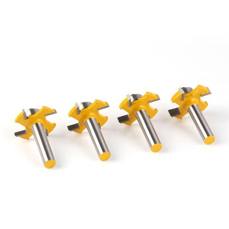 Фрезерный станок по дереву, хвостовик 8 мм, прямая концевая фреза, триммер для чистки Т-образных пазов, деревообрабатывающий инструмент, фреза