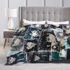 Warm Soft Blanket Travel Tokitou Muichiro Bedding Throws  Flannel Bedspread For Bedroom Funny Sofa Bed Cover