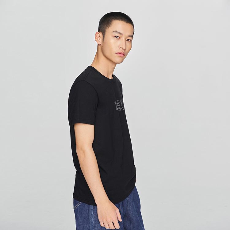 Lee T-Shirts Men's Black Crew Neck Moderate LMT0098104LE00FK11000