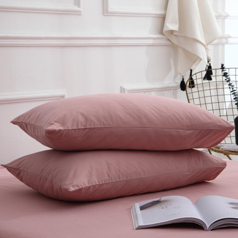 Наволочки в скандинавском стиле однотонные 47x74 см (Пара) для домашнего текстиля