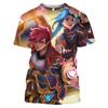 Anime LoL Arcane T Shirt Men Women Fashion League Of Legends 3D Print T-shirt Kids Hip Hop Tops Tees Boy Tshirt Game Camiseta… More