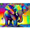 Frame Painting By Numbers Kits For Adults Wall Art Picture On Numbers Colorful Elephant For Home Decors Diy Gift 40x50cm