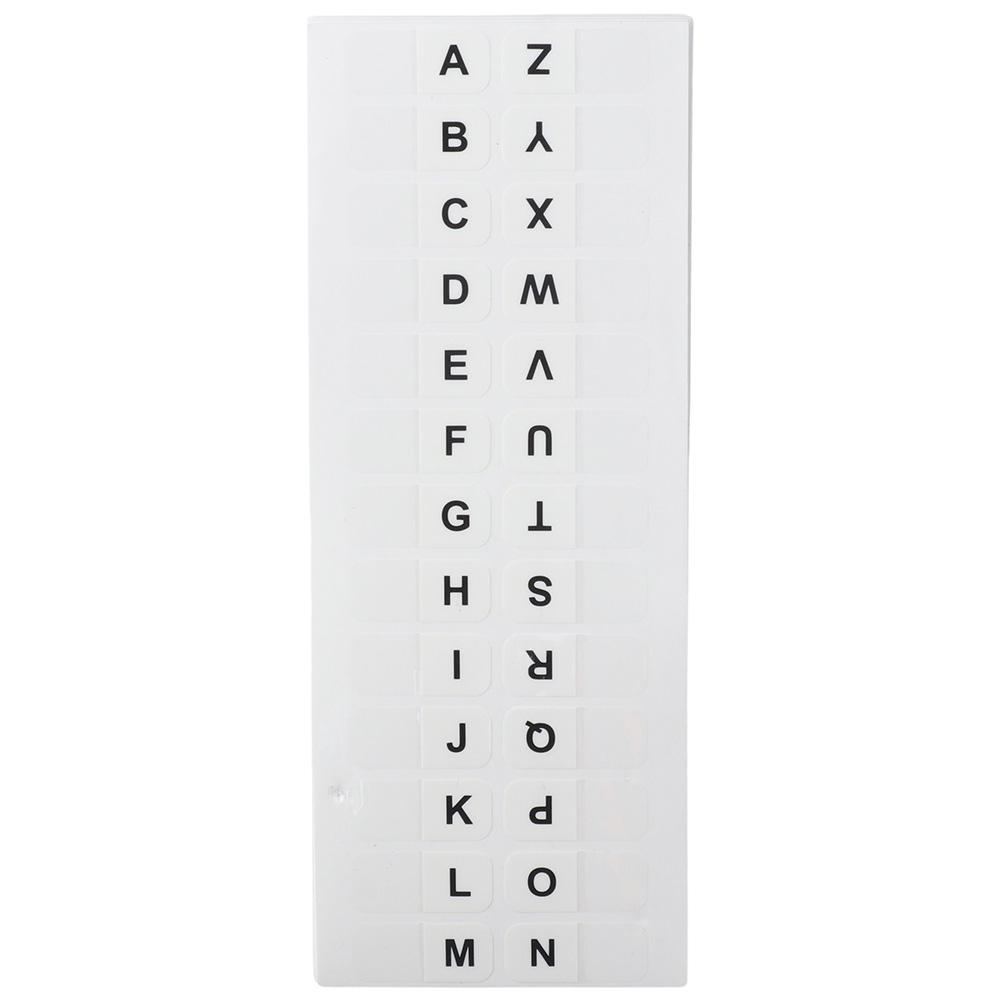 A-Z Sticky Tabs White Book Tabs 8 sheet Index Tabs Notebooks