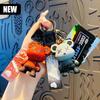 H Violent Bear Creative Cartoon Cool Gradient Doll Chameleon Bear Keychain Couple Bag Pendant Car Accessories