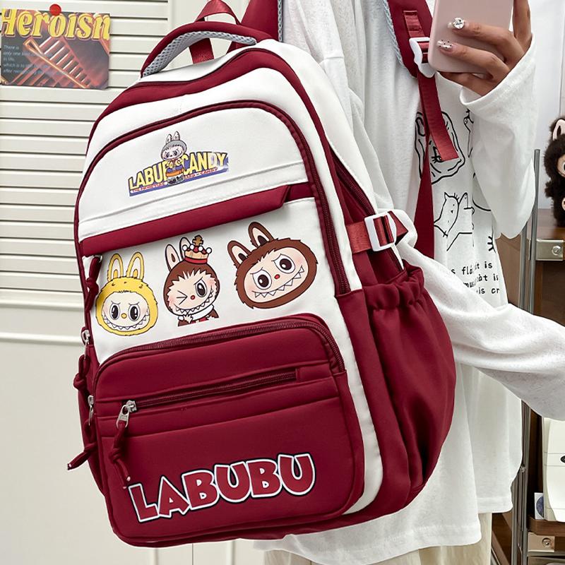 Рюкзак LABUBU Школьный рюкзак Рюкзак Детская сумка LABUBU Рюкзак для начальной школы Рюкзак для девочки Рюкзак для мальчика Школьный рюкзак 6 цветов