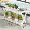 Multi-Layer Wooden Flower Pot Display Stand