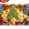 Алмазная вышивка крестом Рождественская елка 5D DIY Алмазная картина Мультфильм Украшение для дома Набор для творчества
