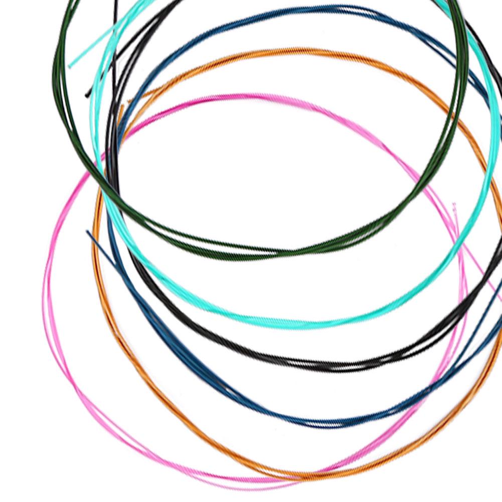 6шт/набор красочных нейлоновых струн нормального натяжения из сплава для классической гитары