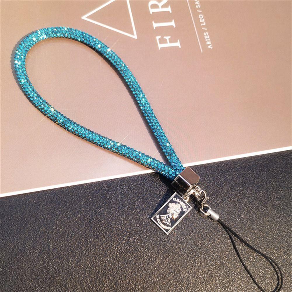 Full  Rhinestone Phone Lanyard  Pendant Long Phone Straps  Phone Accessories