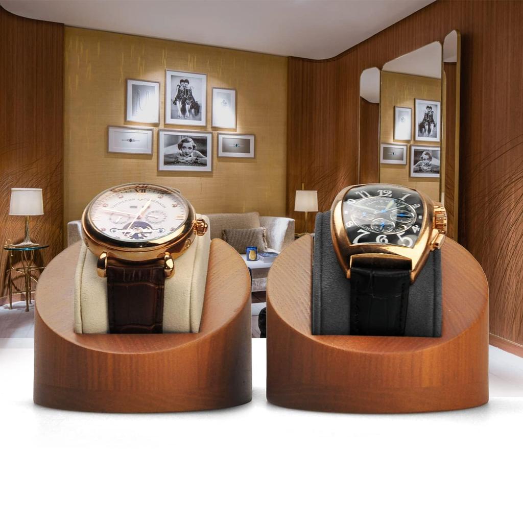 Часы Oirlv Watch 1 Wooden, совместимые с подходящими купюрами SM14102, подставка, дисплей, хранение, фотография, роскошь, стильный, (Темно-серый)
