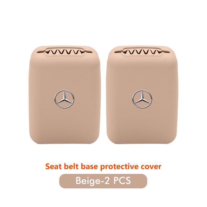 CQO1 Car Seat Belt Buckle Cover Anti Scratch Protector Interior Cover For Mercedes Benz CLK GLC W212 C200 C300 W203 W204 W205 W169